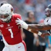 Kyler Murray, DeAndre Hopkins, Chandler Jones starring as Arizona leads 24-6 at half GettyImages-1339868626-e1631472572444.jpg