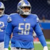 With Taylor Decker out, Penei Sewell has been taking reps at left tackle USATSI_16635977-e1631299616164.jpg