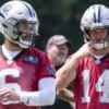 Sam Darnold, Baker Mayfield share first-team reps on Friday USATSI_18752968-e1659112308780.jpg