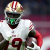 Deebo Samuel’s hamstring injury limits him in Wednesday’s practice GettyImages-1443435670-e1669267406885.jpg